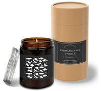 Hippowarehouse Dinosaur Pattern Candle Aromatherapy 40hr Scented Gift Set Anxiety Relief Sleep Vegan 200g SP