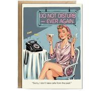 Hippowarehouse Divorce retro Do not disturb Personalised Card A6 with envelope for him for her Funny Cards for Men and Women Blank inside option