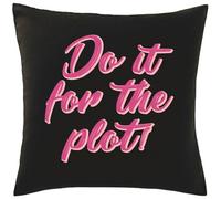 Hippowarehouse Do it for the plot! Printed bedroom accessory cushion cover case 41x41cm