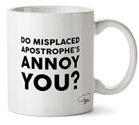 Hippowarehouse Do Misplaced Apostrophe's Annoy You? Printed Mug Cup Ceramic 10oz