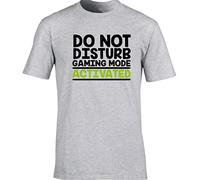 Hippowarehouse Do not Disturb Gaming Mode Activated Unisex Short Sleeve t-Shirt (Specific Size Guide in Description) Grey