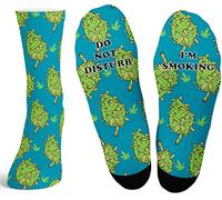 Hippowarehouse Do not disturb im smoking weed blue Funny Socks Novelty Gifts Joke Present Him Her Fathers Mothers Day Birthday Box Included 40cm 35cm 26.5cm