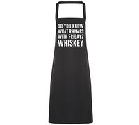 Hippowarehouse Do You Know What Rhymes with Friday? Whiskey Apron kitchen cooking painting DIY onesize adult