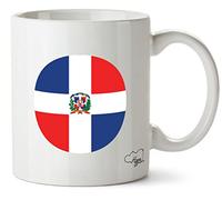 Hippowarehouse Dominican Republic Flag Printed Mug Various Colour Options Ceramic Cup Kitchenware 10oz