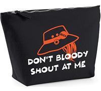 Hippowarehouse Don’t Bloody Shout At Me printed make up cosmetic wash bag 18x19x9cm