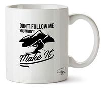 Hippowarehouse Don't Follow Me You Won't Make It Ski Printed Mug Cup Ceramic 10oz
