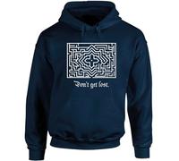 Hippowarehouse Don't get lost unisex Hoodie hooded top Small adult Navy Blue