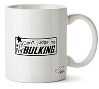 Hippowarehouse Dont Judge Me I'm Bulking Printed Mug Cup Ceramic 10oz