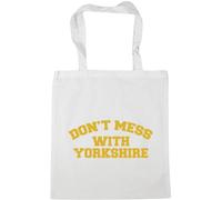 Hippowarehouse Don't mess with Yorkshire Tote Shopping Gym Beach Bag 42cm x38cm, 10 litres