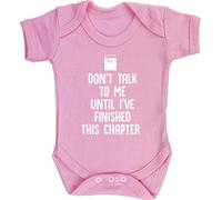 Hippowarehouse Don't talk to me until I've finished this chapter baby vest bodysuit (short sleeve) boys girls