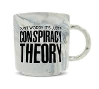 Hippowarehouse Don't Worry It's Just A Conspiracy Theory Printed Mug Various Colour Options Ceramic Cup Kitchenware 11oz