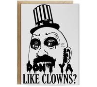 Hippowarehouse Don't Ya Like Clowns? Birthday Card A5 Personalised with envelope for him for her Funny Cards for Men and Women Blank inside option