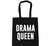 Hippowarehouse Drama Queen Tote Shopping Gym Beach Bag 42cm x38cm, 10 litres