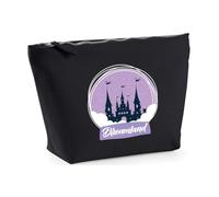 Hippowarehouse Dreamland Magical Castle in a Snow Globe Printed Make up Cosmetic wash Bag 18x19x9cm