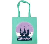 Hippowarehouse Dreamland Magical Castle in a Snow Globe Tote Shopping Gym Beach Bag 42cm x38cm, 10 litres