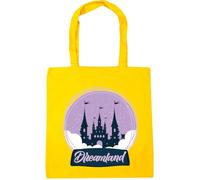 Hippowarehouse Dreamland Magical Castle in a Snow Globe Tote Shopping Gym Beach Bag 42cm x38cm, 10 litres