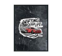 Hippowarehouse Drifting through life Printed Poster A3 Wall Art Design Classroom Room Gym Office Décor
