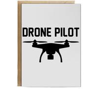 Hippowarehouse Drone pilot Birthday Card A5 Personalised with envelope for him for her Funny Cards for Men and Women Blank inside option