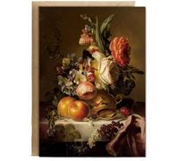 Hippowarehouse Dutch Masters Still-life painting Card Personalised Card A6 with envelope for him for her Funny Cards for Men and Women Blank inside option