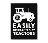 Hippowarehouse Easily distracted by tractors Printed Poster A1 Wall Art Design Classroom Room Gym Office Décor