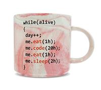 Hippowarehouse Eat Code eat Sleep Day of Programmer Printed Mug Various Colour Options Ceramic Cup Kitchenware 11oz