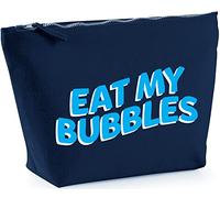 Hippowarehouse Eat My Bubbles printed make up cosmetic wash bag 18x19x9cm