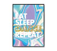 Hippowarehouse Eat Sleep Dance Repeat Printed Poster A2 Wall Art Design Classroom Room Gym Office Décor