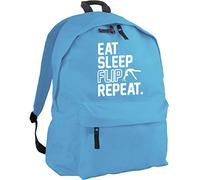 HippoWarehouse Eat Sleep Flip Repeat Gymnastics Gymnast Backpack ruck Sack Dimensions: 31 x 42 x 21 cm Capacity: 18 litres