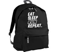 HippoWarehouse Eat Sleep Run Repeat Backpack ruck Sack Dimensions: 31 x 42 x 21 cm Capacity: 18 litres