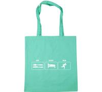 Hippowarehouse eat Sleep Run Tote Shopping Gym Beach Bag 42cm x38cm, 10 litres