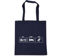 Hippowarehouse eat Sleep Run Tote Shopping Gym Beach Bag 42cm x38cm, 10 litres