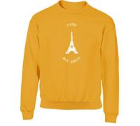 Hippowarehouse Eiffel Tower Paris mon Amour Kids Children's Unisex Jumper Sweatshirt Pullover