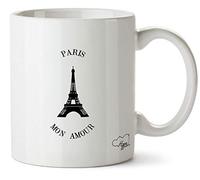 Hippowarehouse Eiffel Tower Paris mon Amour Printed Mug Cup Ceramic 10oz
