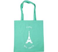 Hippowarehouse Eiffel tower paris mon amour Tote Shopping Gym Beach Bag 42cm x38cm, 10 litres