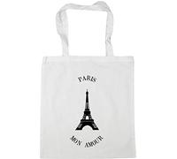 Hippowarehouse Eiffel tower paris mon amour Tote Shopping Gym Beach Bag 42cm x38cm, 10 litres
