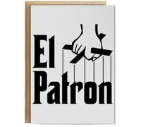 Hippowarehouse El patron Pablo Escobar Birthday Card A5 Personalised with envelope for him for her Funny Cards for Men and Women Blank inside option