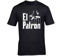 Hippowarehouse El Patron Pablo Escobar Unisex Short Sleeve t-Shirt (Specific Size Guide in Description) Black