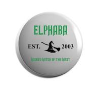 Hippowarehouse Elphaba wicked witch of the west Badge Various Sizes 38mm 50mm 75mm