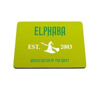 Hippowarehouse Elphaba wicked witch of the west printed mouse mat pad accessory black rubber base 240mm x 190mm x 60mm