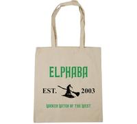 Hippowarehouse Elphaba wicked witch of the west Tote Shopping Gym Beach Bag 42cm x38cm, 10 litres