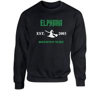 Hippowarehouse Elphaba wicked witch of the west unisex jumper sweatshirt pullover (Specific size guide in description)