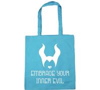 Hippowarehouse Embrace Your Inner Evil Tote Shopping Gym Beach Bag 42cm x38cm, 10 litres