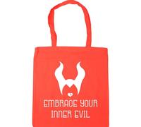 Hippowarehouse Embrace Your Inner Evil Tote Shopping Gym Beach Bag 42cm x38cm, 10 litres