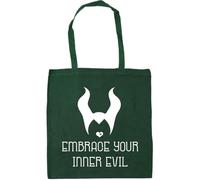 Hippowarehouse Embrace Your Inner Evil Tote Shopping Gym Beach Bag 42cm x38cm, 10 litres
