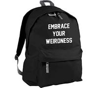 HippoWarehouse Embrace Your Weirdness Backpack ruck Sack Dimensions: 31 x 42 x 21 cm Capacity: 18 litres