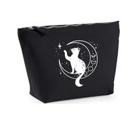 Hippowarehouse Enchanted Moon Cat Ethereal Cosmic Dream Fantasy Printed Make up Cosmetic wash Bag 18x19x9cm