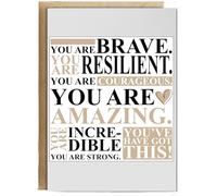 Hippowarehouse Encouragement You Are Strong You Got This Personalised Card A6 with envelope for him for her Funny Cards for Men and Women Blank inside option