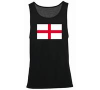 Hippowarehouse England Flag - World Cup Vest Scoop Sleeve Unisex Tank top Black