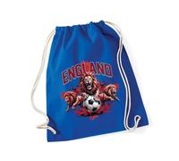 Hippowarehouse England Three Lions Football Supporter Its Coming Home Artwork for International Competition Drawstring Cotton School Gym Bag 37cm x 46cm, 12 litres