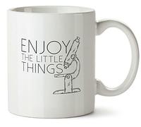 Hippowarehouse Enjoy The Little Things Printed Mug Various Colour Options Ceramic Cup Kitchenware 10oz